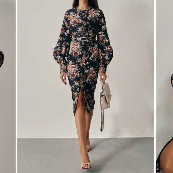 NWT Wiltshire Floral Denim Dresss - Picture 1 of 5